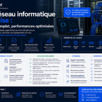 Audit réseau informatique entreprise : diagnostic fibre, RJ45, Wi-Fi, switchs, baie informatique, performances et recommandations pour optimiser votre réseau.